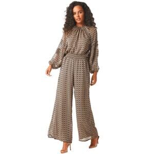MISA Elastic Waist Freda Pant Lattice Tile Women's Size XS NWT